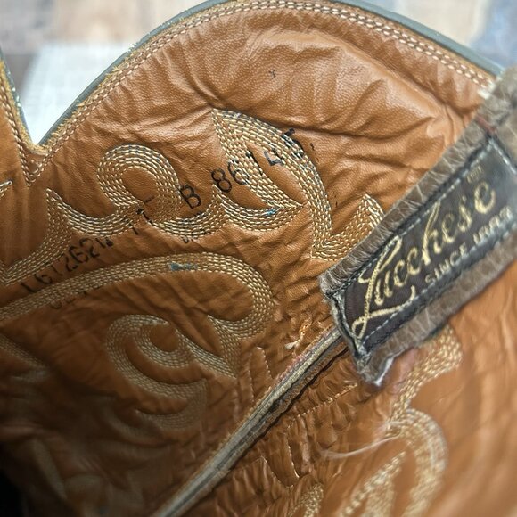 Lucchese Classics L612624 Gray Full Ostrich Western Cowboy Boots Mens 11 B - Picture 5 of 12